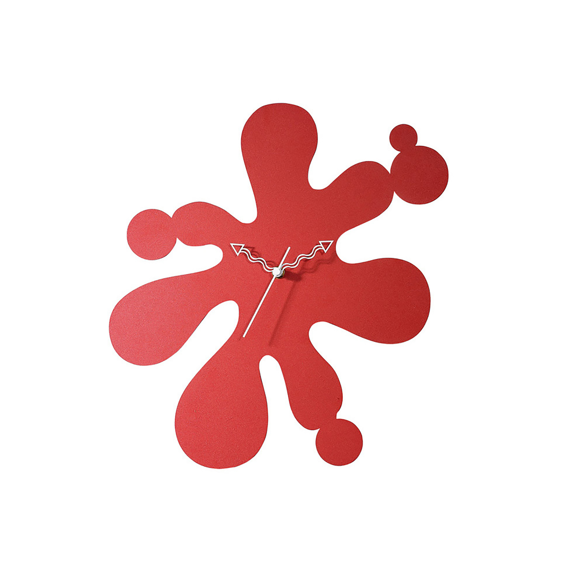 IL70131  Infinity Splat Clock Red